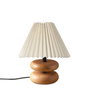 Opviq Lámpara de Mesa de Madera Crema y Roble